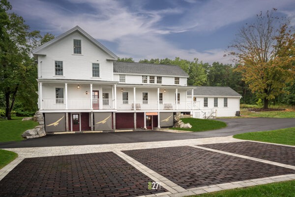 Soaring Hawk rear building view - architectural photography