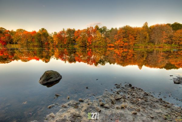 Ice House Pond in the fall