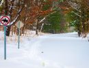 Bruce Freeman rail trail after a snow storm