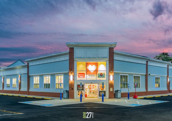 Sunrise over the Mass Ave. CVS