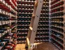 custom high ceiling wine closet