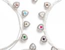 birthstone necklace marketing photo